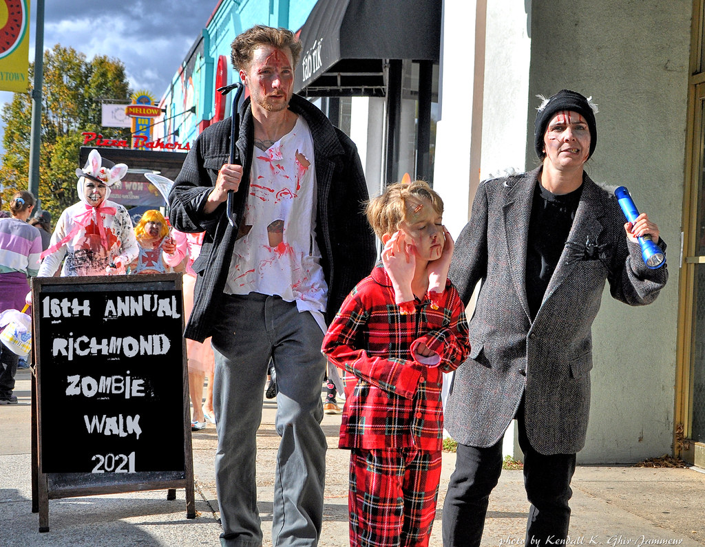16th Annual Richmond Zombie Walk 2021 Carytown, Virginia