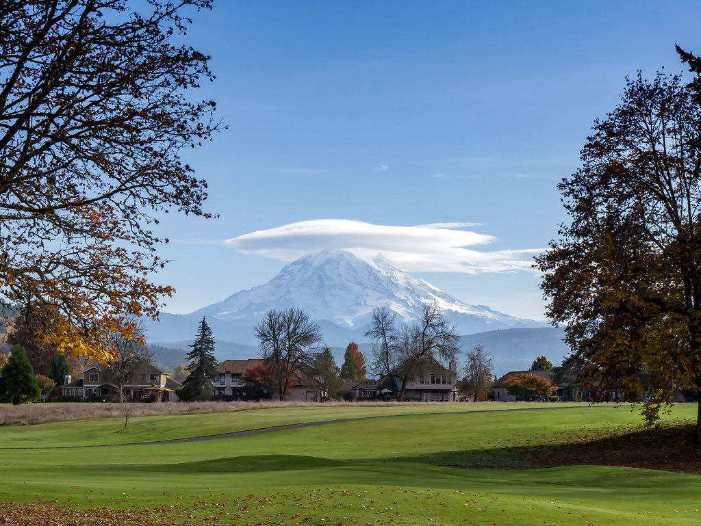 Mt. Rainier from High Cedars Golf Course 2 Belltree Studio Flickr