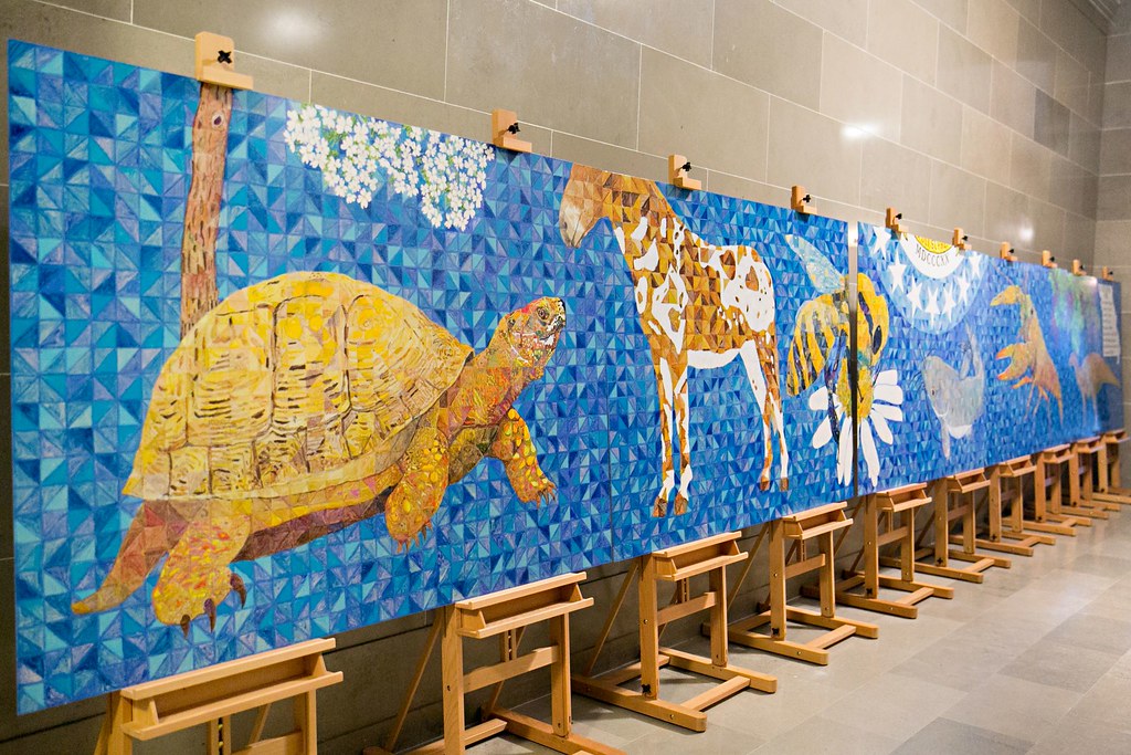 portion of Missouri Bicentennial Mural on display at Misso… Flickr