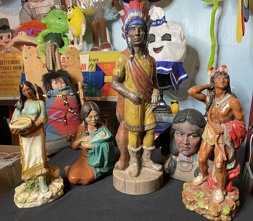 Lot of 6 Native American Statues Art Contact me for a pric… Flickr