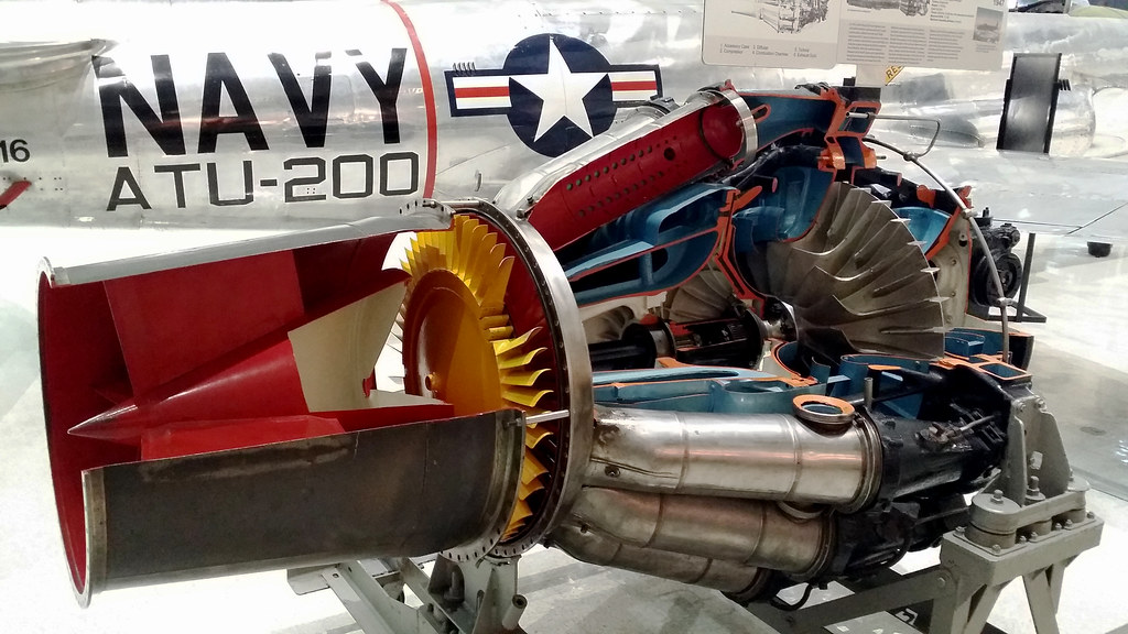 Allison J33 Turbojet Engine Cuttaway, Lockheed T33 Shooti… Flickr