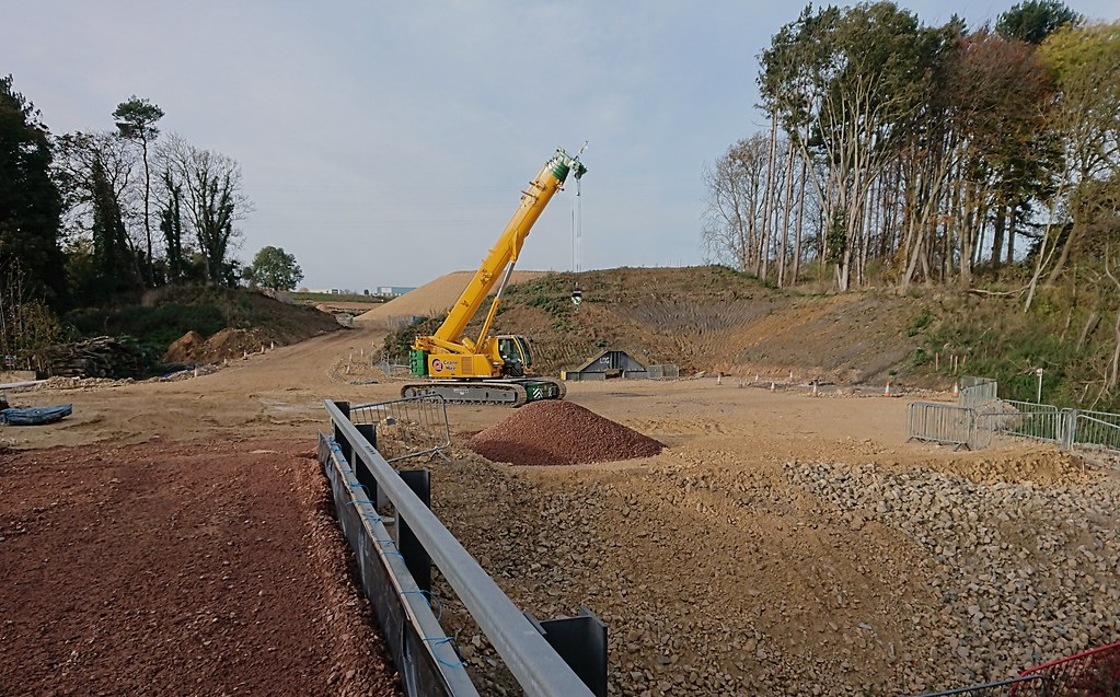 Grantham A52 bypass construction works at Saltersford on N… Flickr