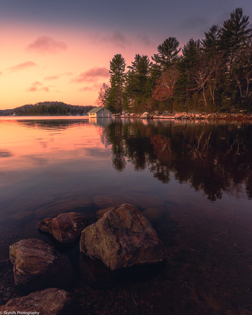 Lake of Bays boathouse. Huntsville, Ontario Daniel Gibson Flickr