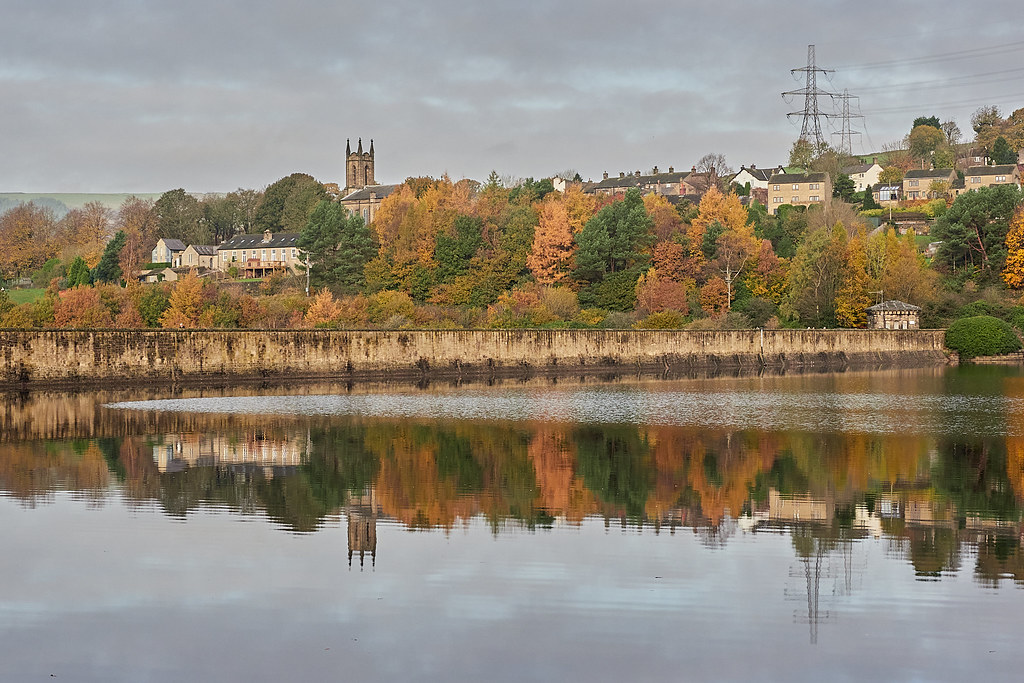 Tintwistle Reflected The village of Tintwistle, reflected … Flickr