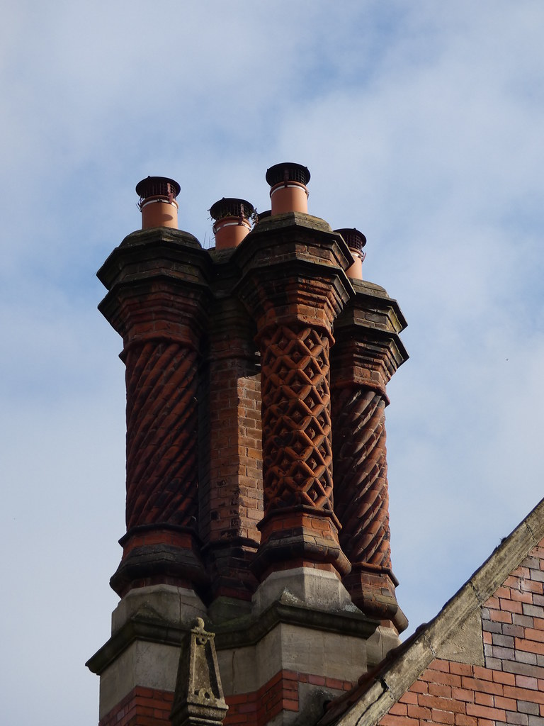 Chimney Pots Ornate chimney pots in Chester. Thomas Kelly Flickr
