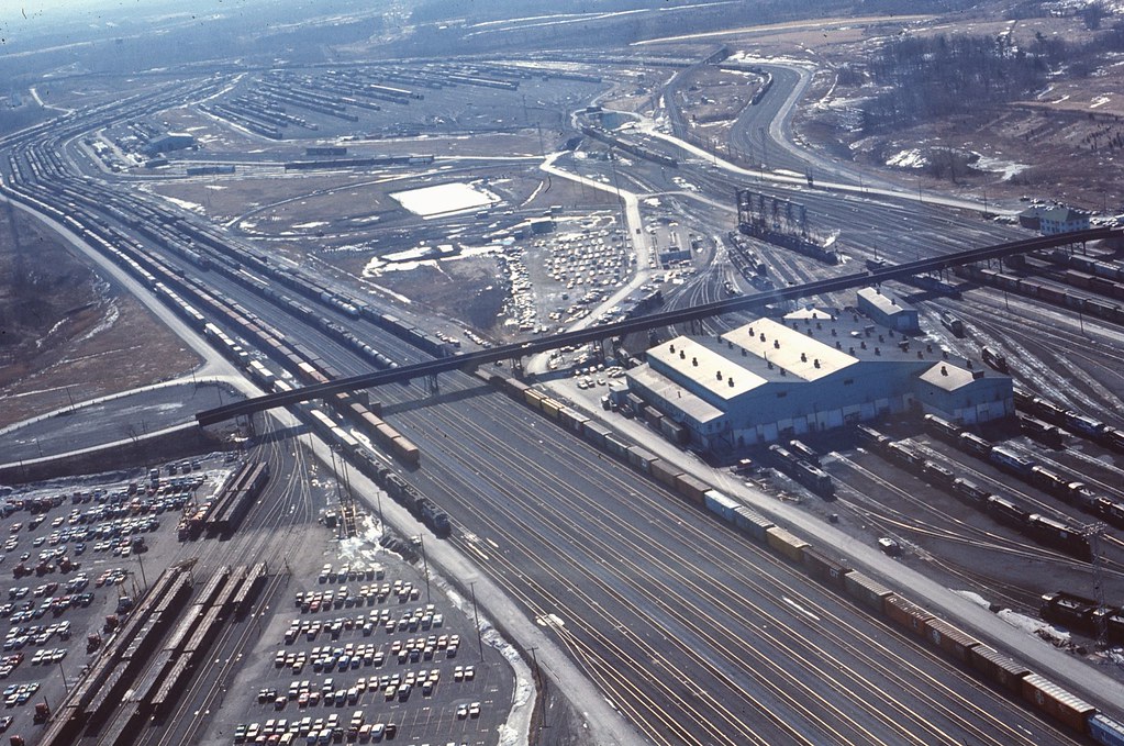 Conrail Selkirk Yard NY March 1977 Diesel Shop on right, c… Flickr