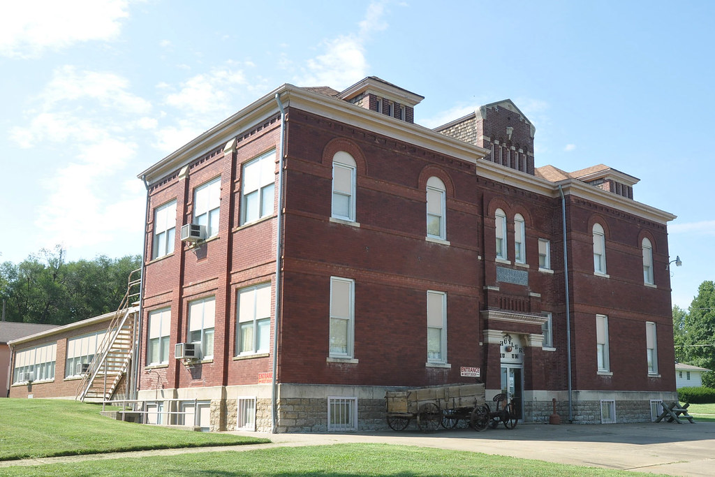 Schuyler Grade School Burlingame Kansas east view The scho… Flickr