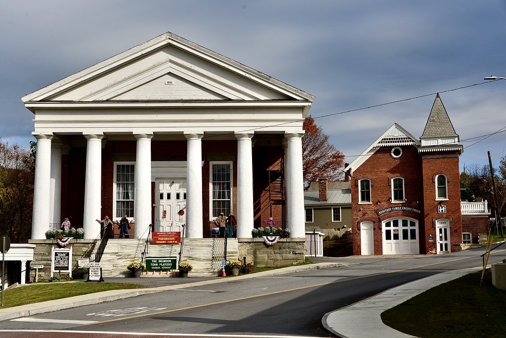Brandon Town Hall Town Hall (arch John A. Conant; 1861; F… Flickr
