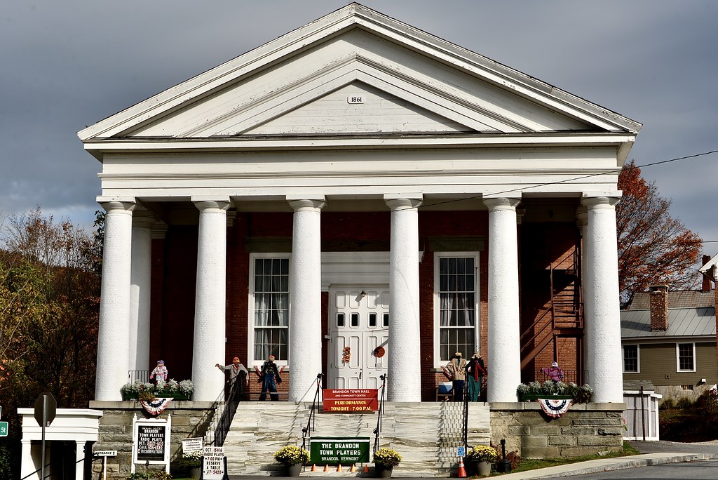 Brandon Town Hall Town Hall (arch John A. Conant; 1861; F… Flickr