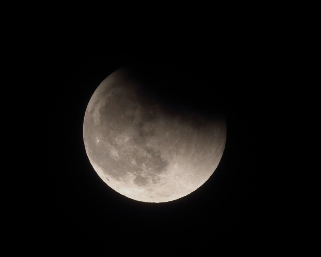 Partial Lunar Eclipse Partial lunar eclipse on 19