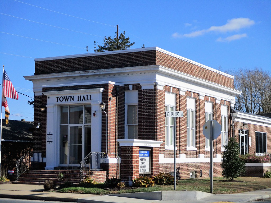 Town Hall Hebron Maryland Originally the building was the … Flickr