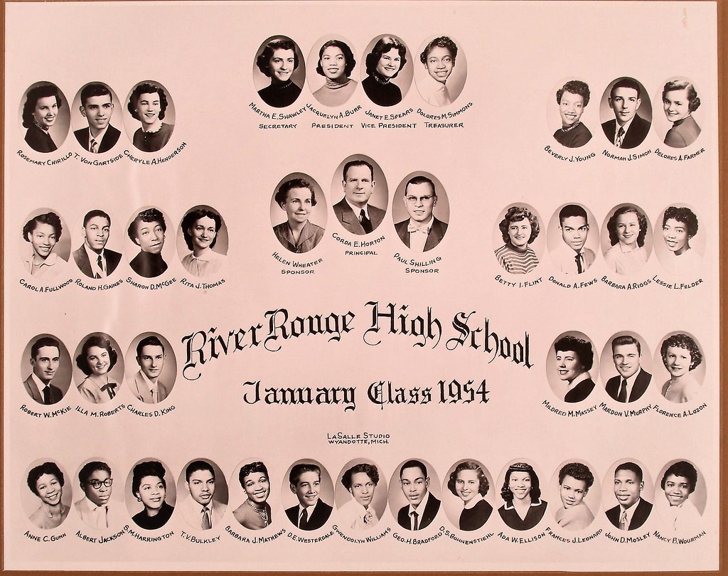 RIVER ROUGE High School Graduating class (1954) (Daryl Pu… Flickr