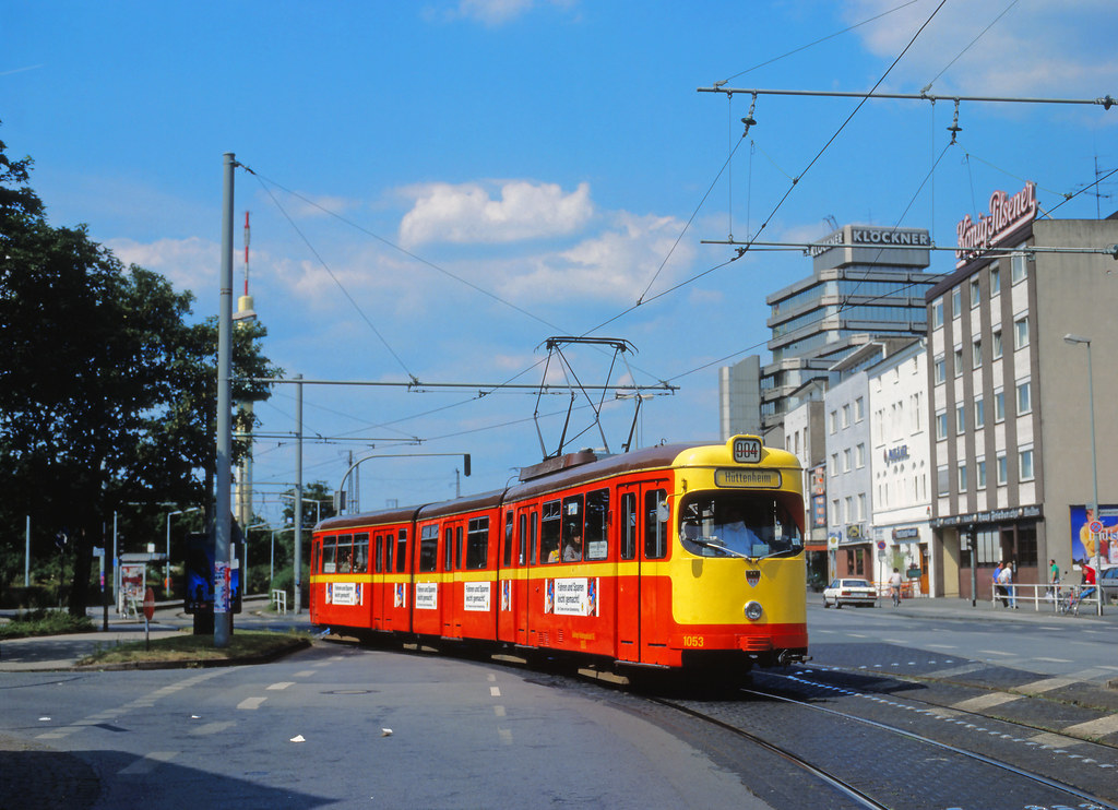 Tram Neudorf DVG 1053 als Linie 904 nach Hüttenheim am Ost… Flickr