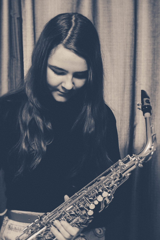 Saxophone player Ildiko Annable Flickr