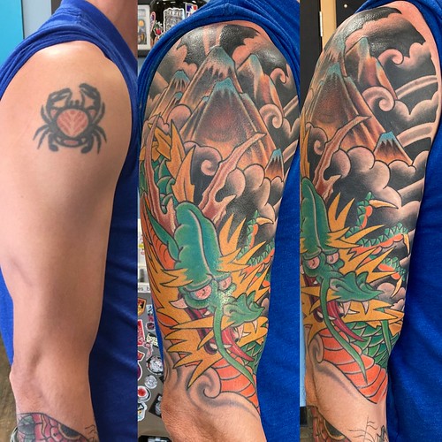 Cover up dragon tattoo Tattoo by Kirk Sheppard Urge 3 Tatt… Flickr