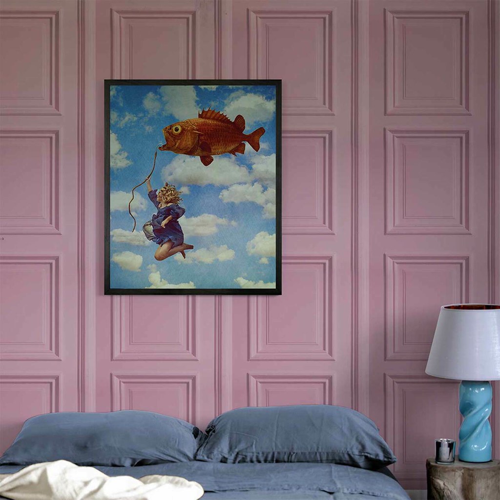 Pink Panel Wallpaper This delectable pink panel wallpaper … Flickr