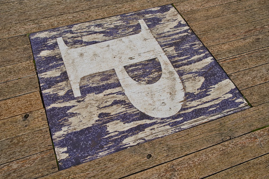 "P" logo On the Ann Arbor Rowing Club landing stage, Ann A… Flickr