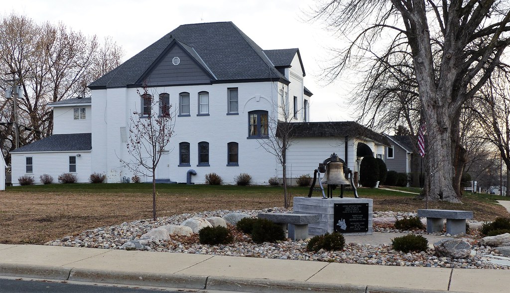 Memorial to a former church site in NorwoodYoung America,… Flickr