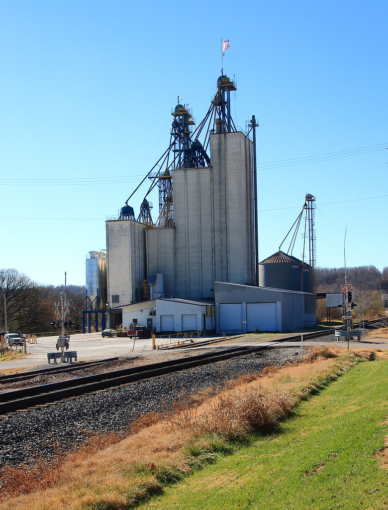 Grain Elevator and Railroad Line Anderson, Missouri Flickr