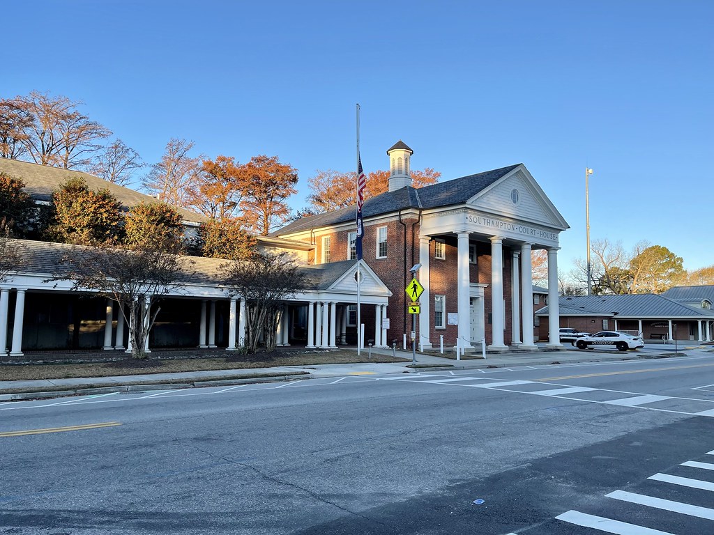 Southampton County Courthouse in Courtland, Virginia. Buil… Flickr