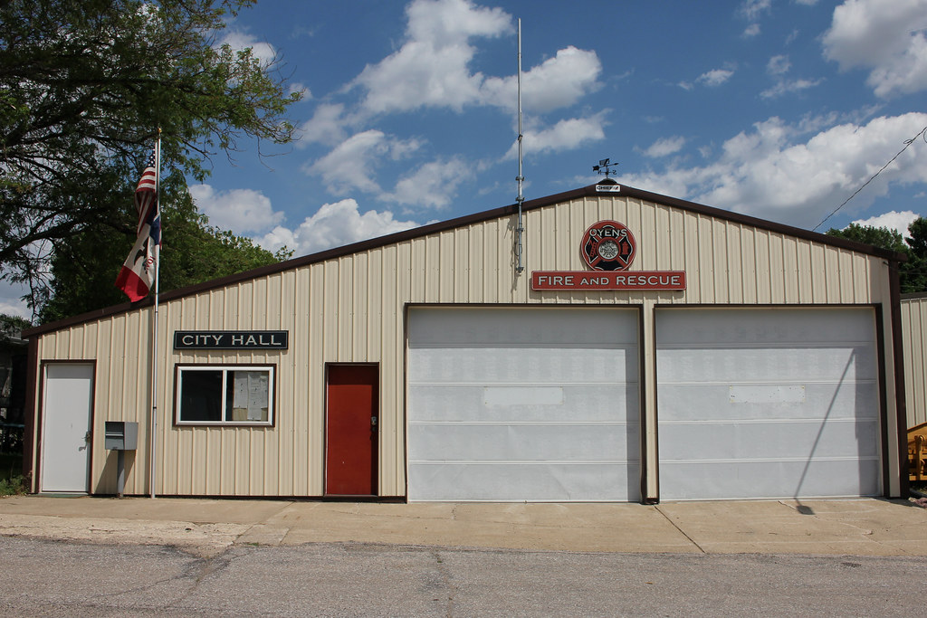 City Hall & Fire Station Oyens, IA Tom McLaughlin Flickr
