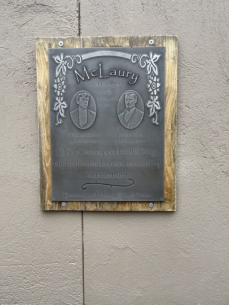 Historic Plaque McLaughry Brothers. Tombstone, Arizona. Flickr