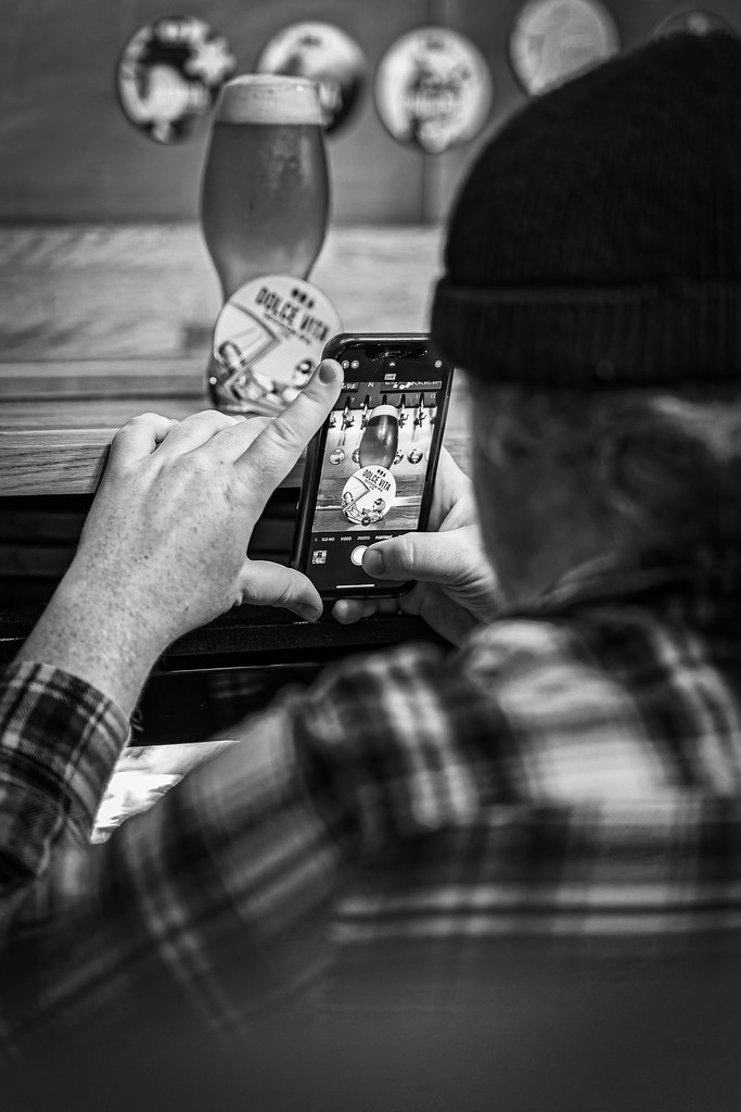 Taking a Pic (5) (Monochrome) (The Broken Seal Tap Room … Flickr