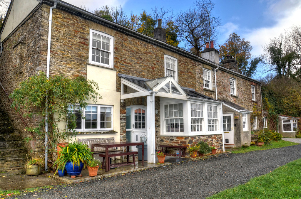 Victorian cottages, St Germans Quay, Cornwall The village … Flickr