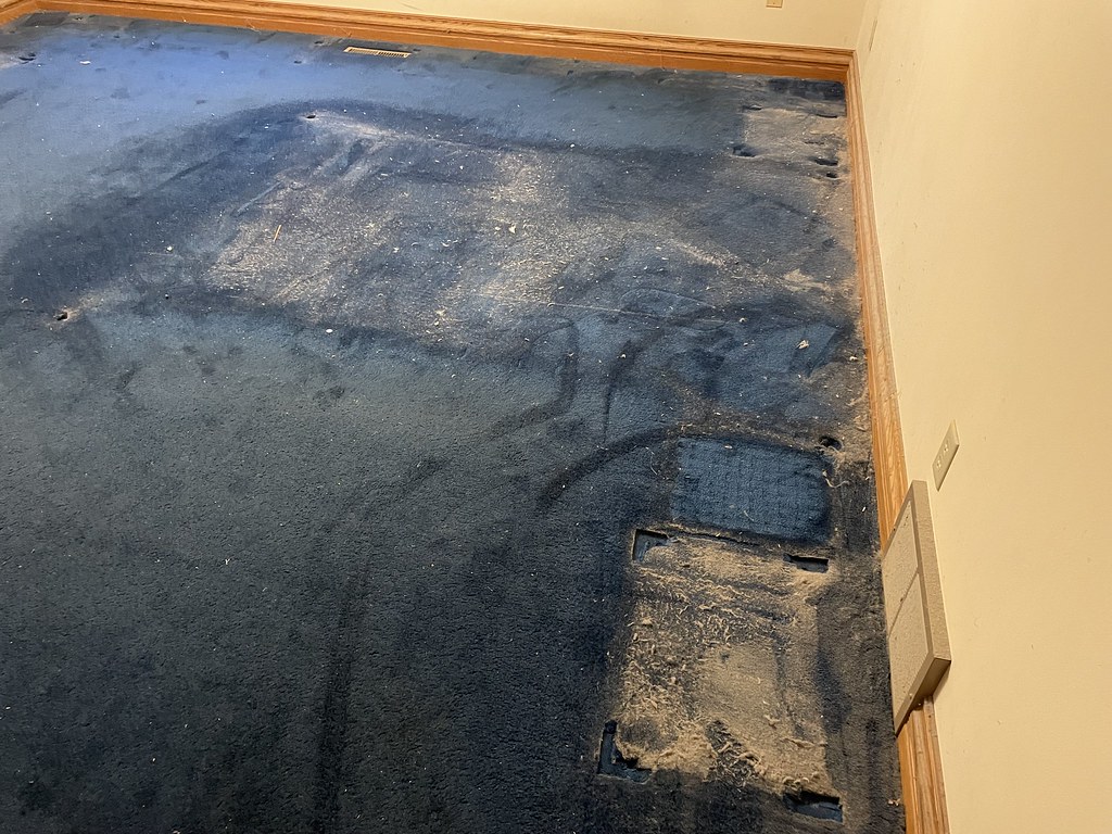 IMG_1379 Changing out 30 year old carpeting for oak floors… Flickr