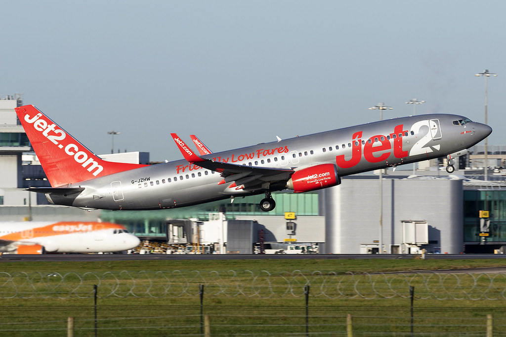 Jet2 Boeing 737800 GJZHW at Manchester Airport MAN/EGCC Flickr