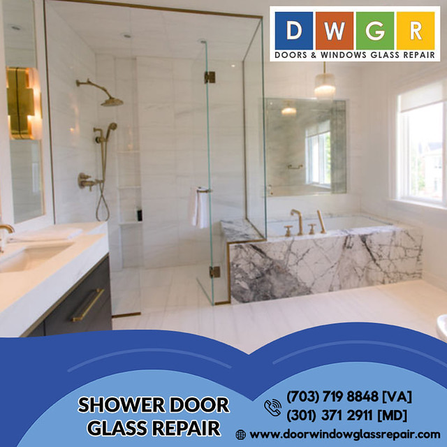 Shower Door Glass Repair in College Park MD Door Window Gl… Flickr