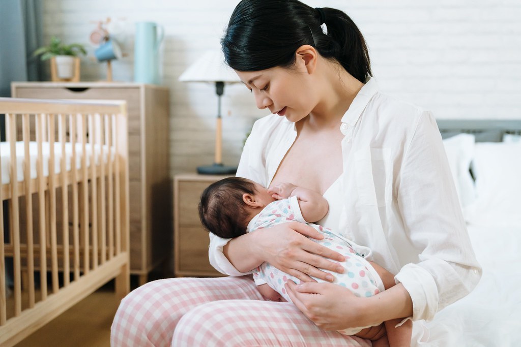 Breastfeeding Newborn Baby N