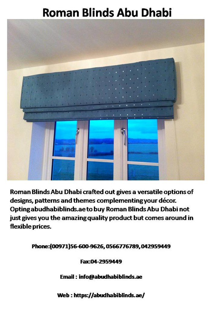 Roman Blinds In Abu Dhabi Roman Blinds Abu Dhabi are easy,… Flickr