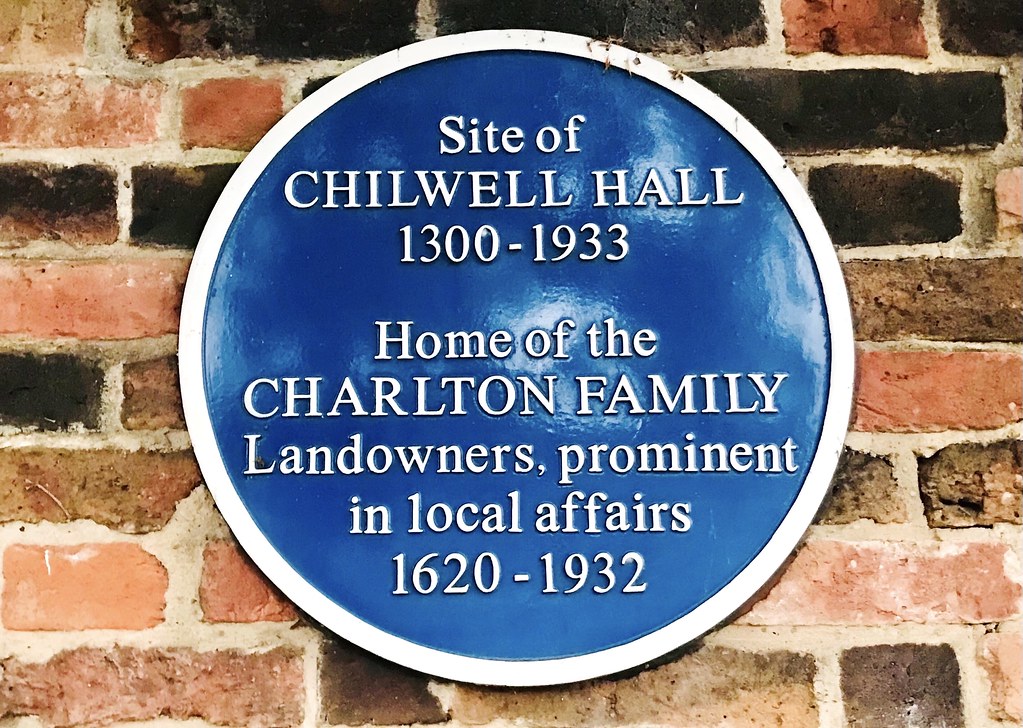 Nottinghamshire Blue Heritage Plaque, Chilwell Hall, 1300 … Flickr