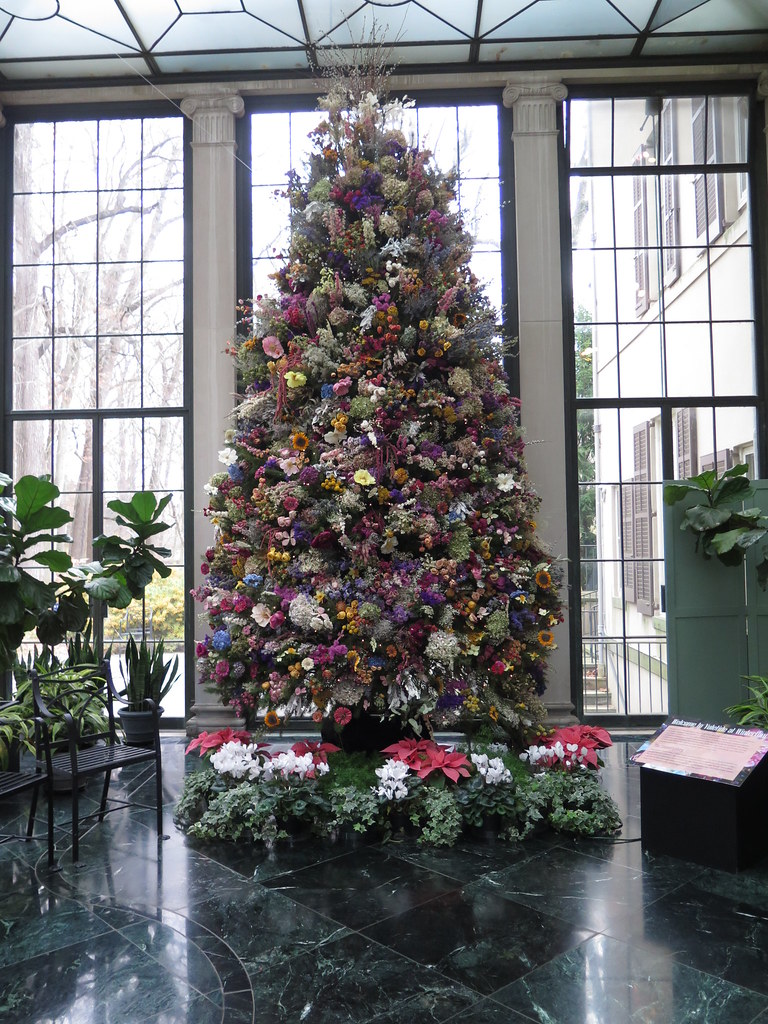Merry Christmas! The dried flower tree at Winterthur. Love… Kathy