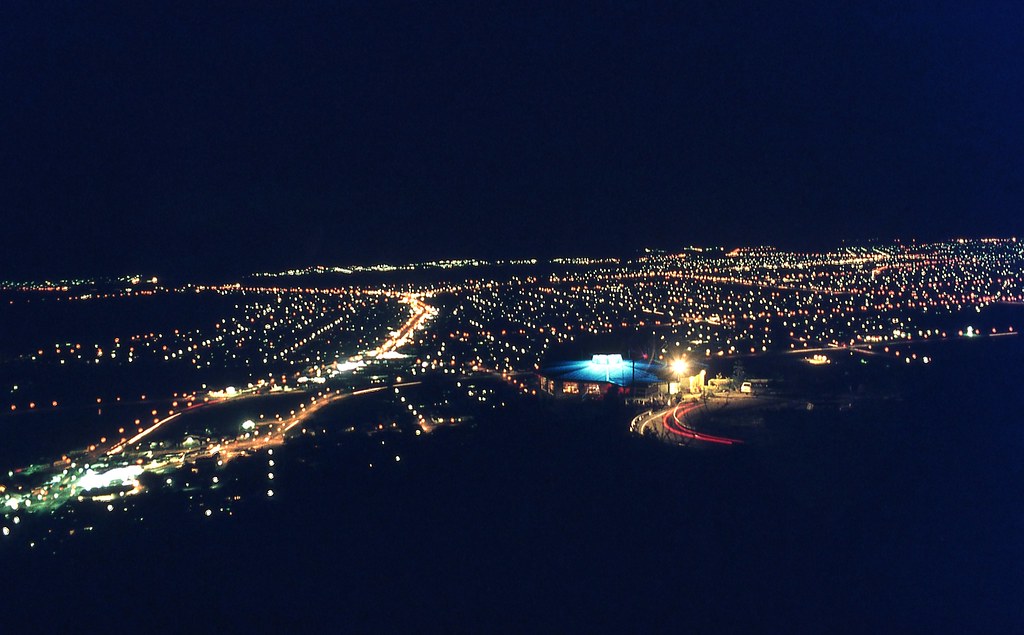Townsville at night from Castle Hill, Townsville, Qld. Flickr