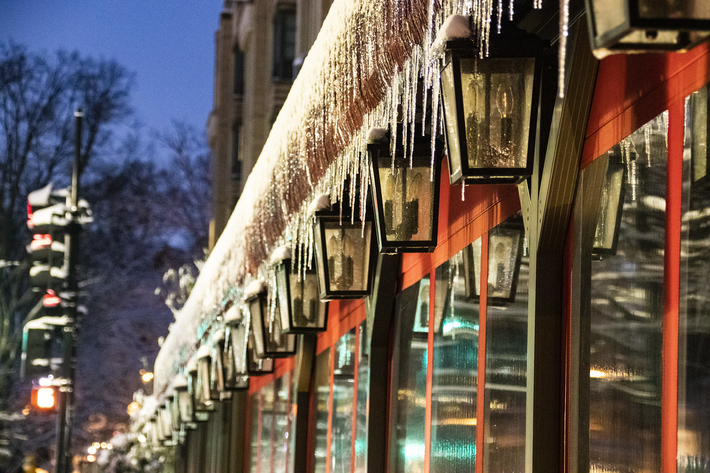 icicles along Connecticut Ave. NW Van Ness, DC Diane Krauthamer