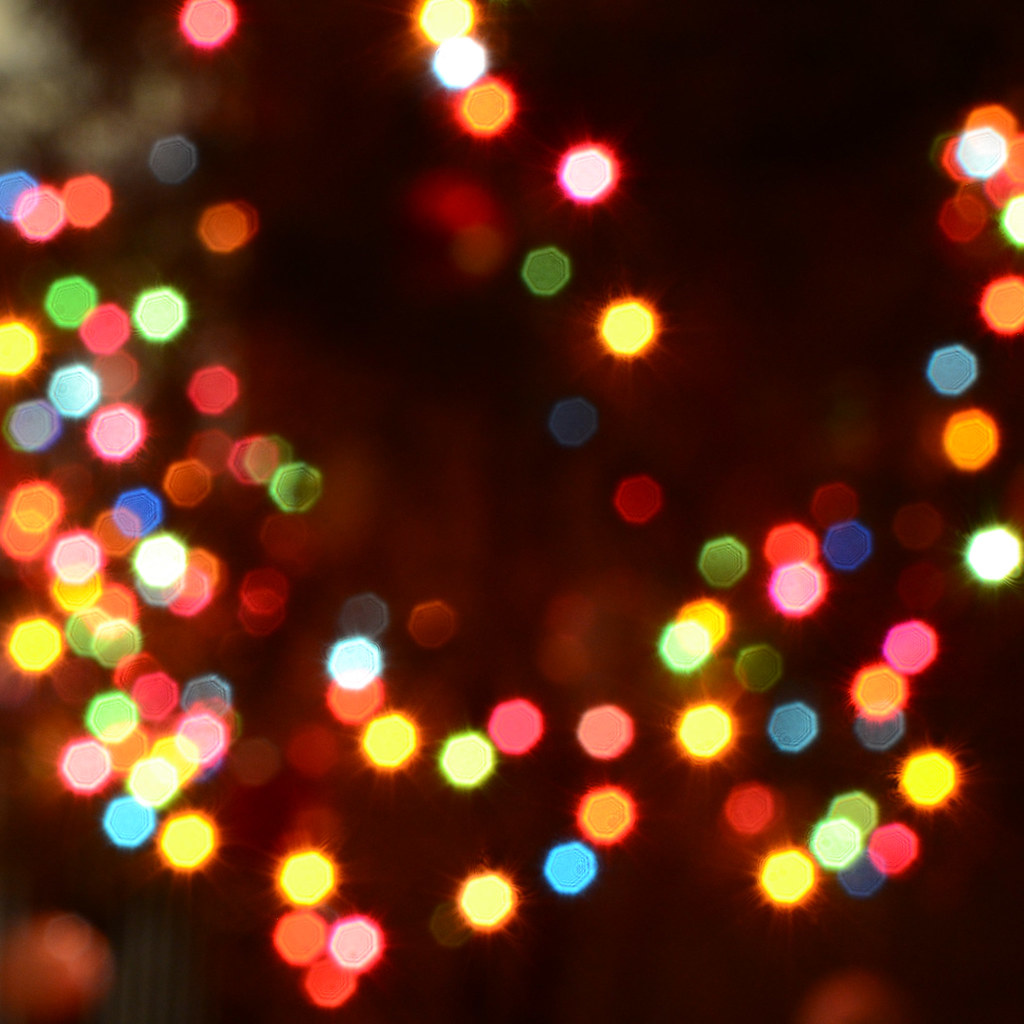 Bubbles Christmas lights in our townhouse courtyard this y… Flickr