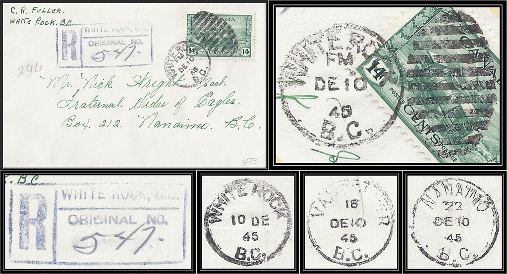 White Rock Postal History / Registered Cover 10 December… Flickr