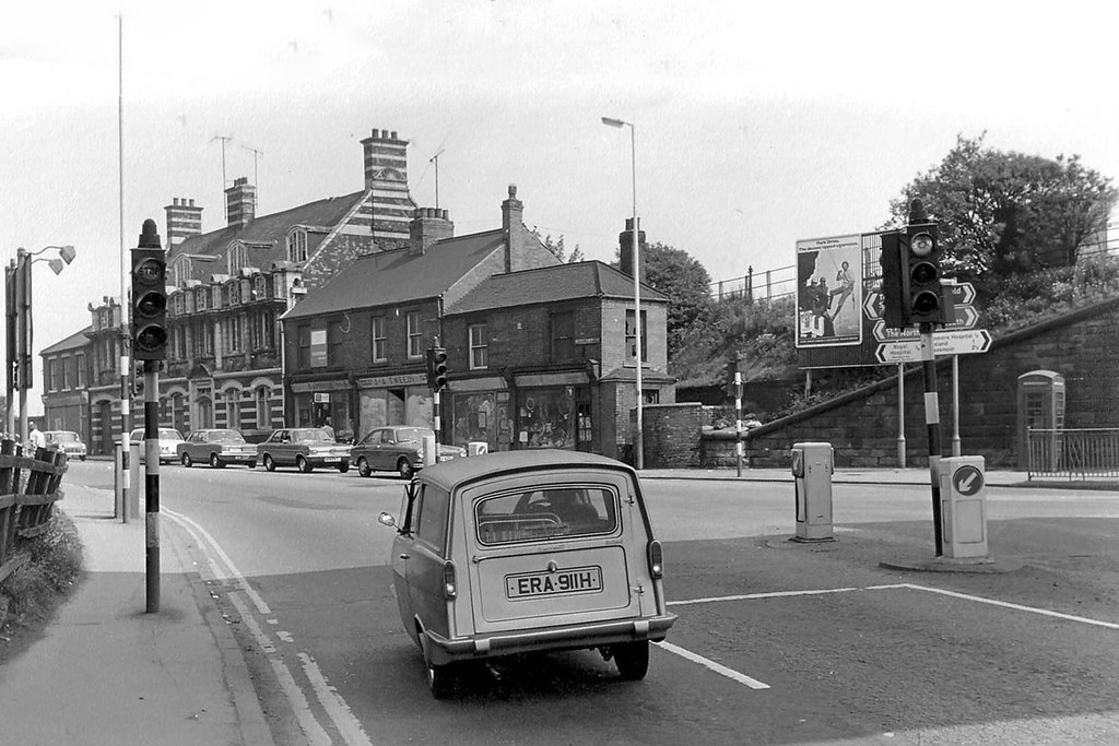 Chesterfield, c 1970 Horns Bridge area, Derby Road, Cheste… Flickr