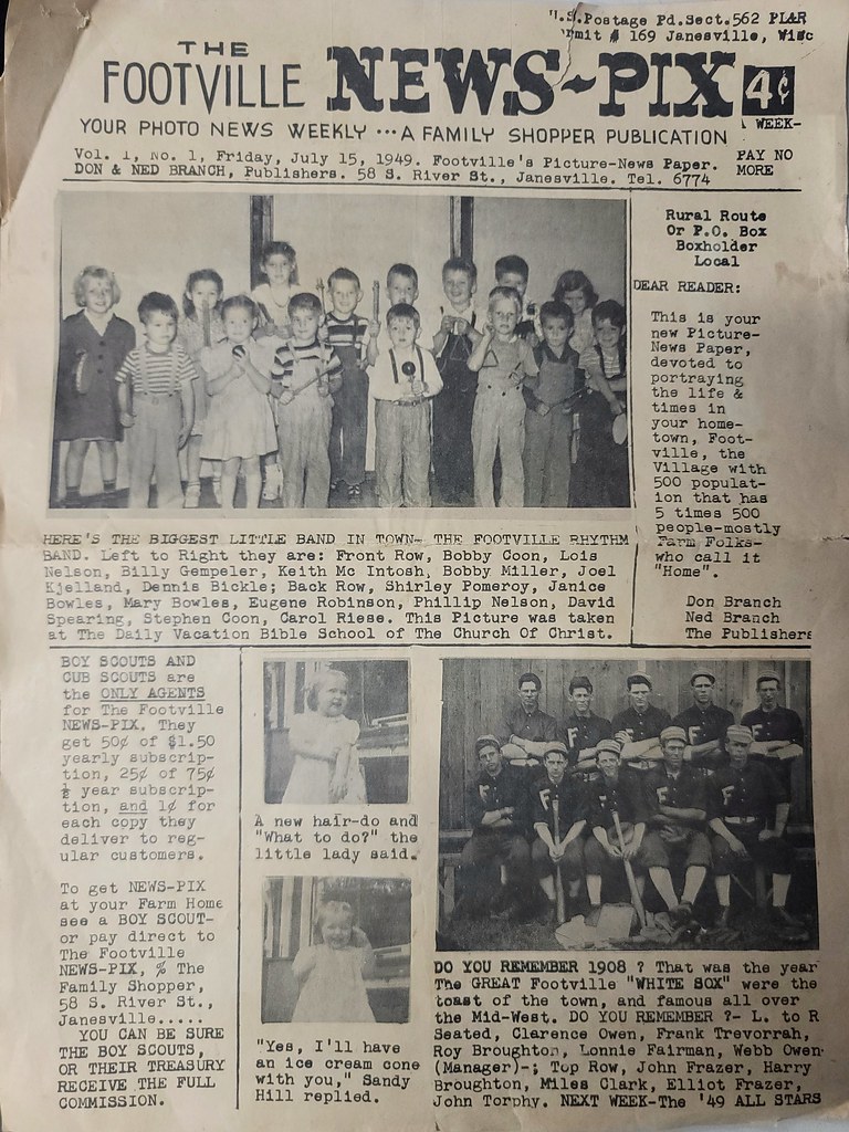 Footville,Wi. 1949 Peter Moore Flickr