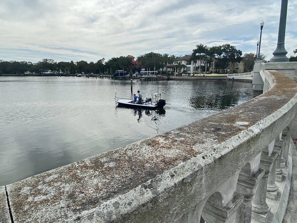 A view from the bridge From Snell Isle Bridge as a survey … Flickr