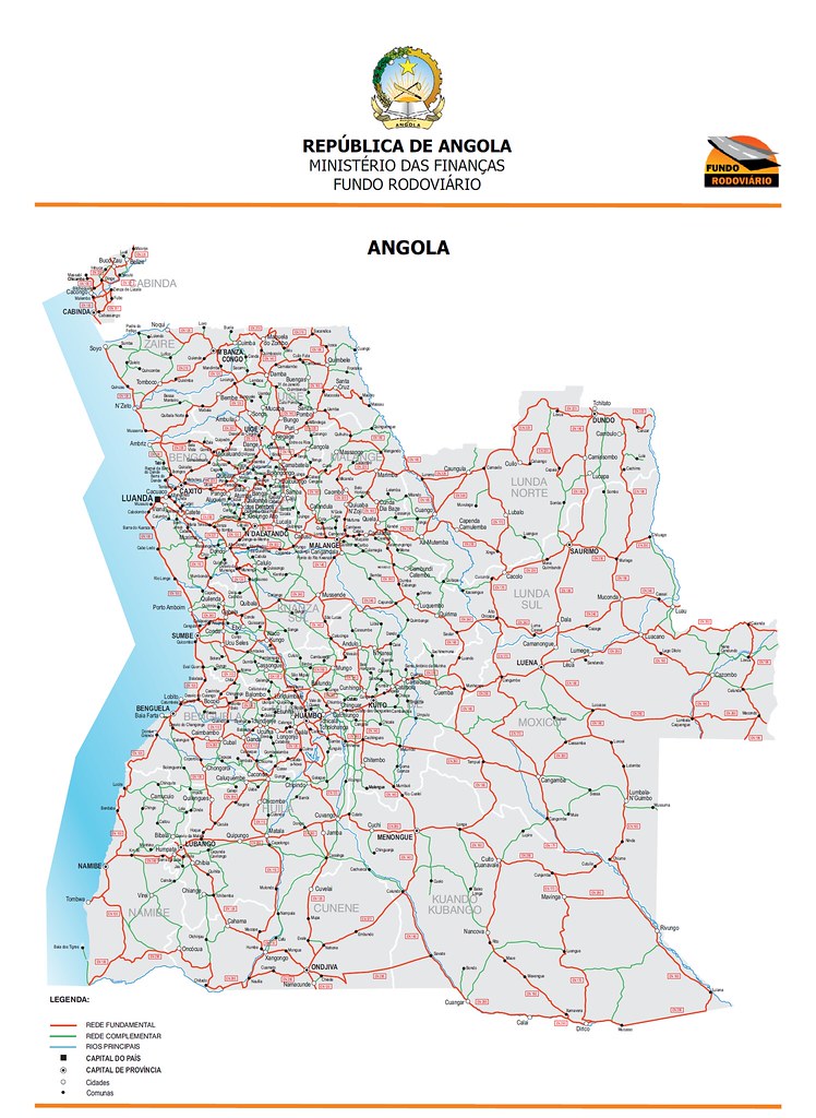 Angola road map European Roads Flickr