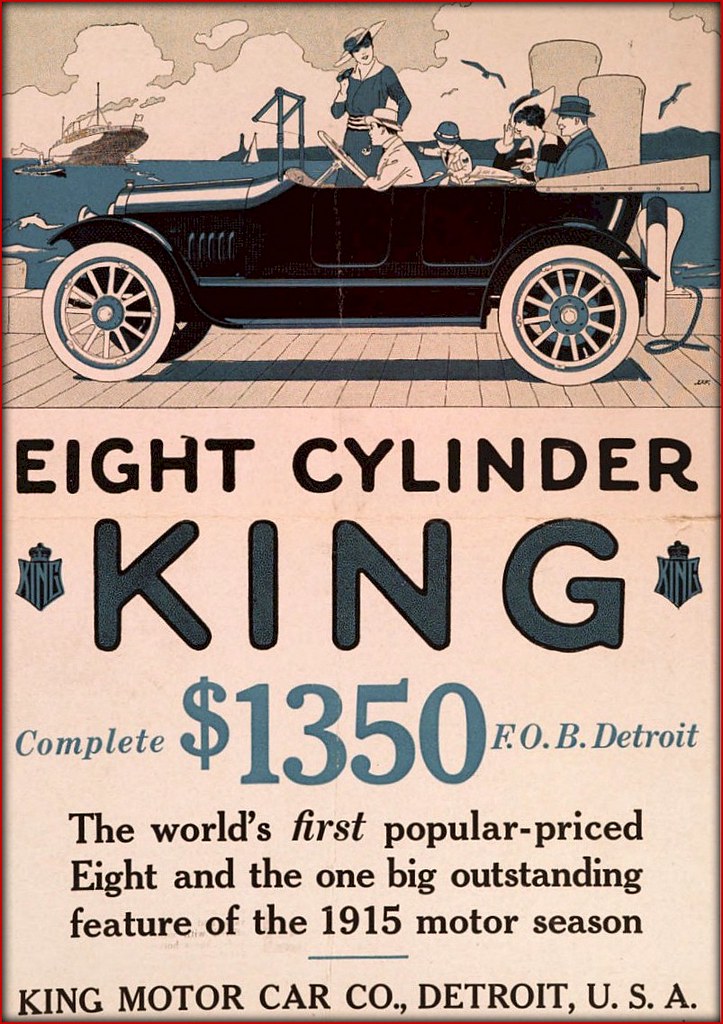 1915 Eight Cylinder KING Model D Motor Car King Motor … Flickr
