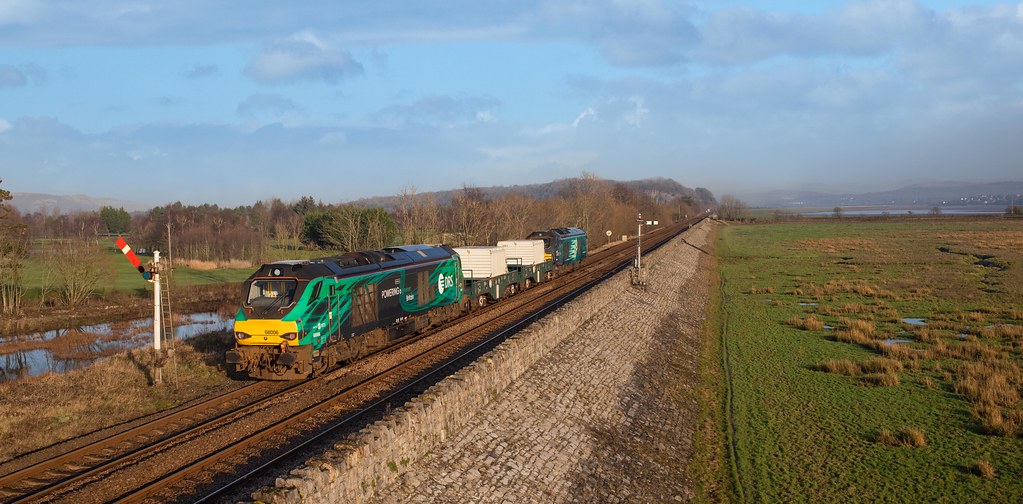 Kent Estuary. 68003 “Astute” and 68006 “Pride of the