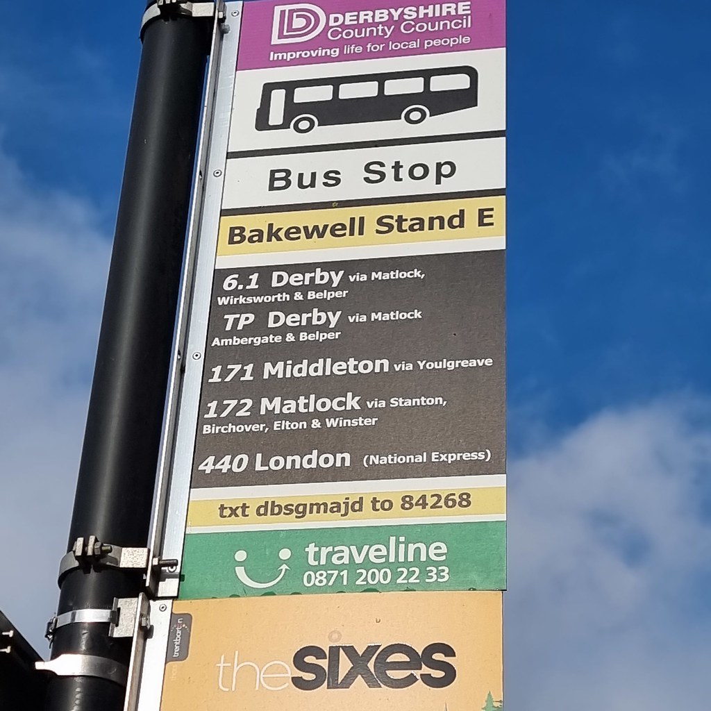 BAKEWELL BUS STOP SHOW THE OLD 44O NATIONAL EXPRESS TO LON… Flickr