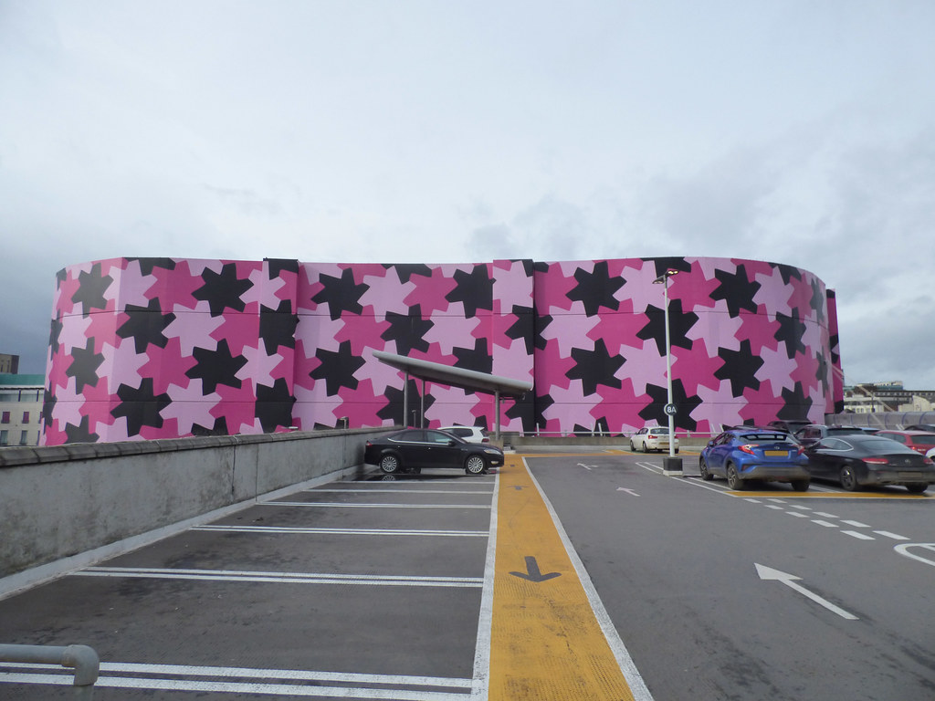 Infinity Pattern 1, pink Selfridges from Moor Street Car Park a photo