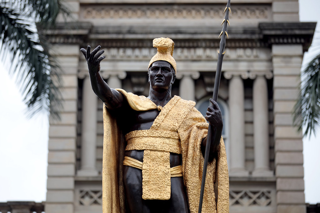King Kamehameha statue The King Kamehameha statue in Honol… Flickr