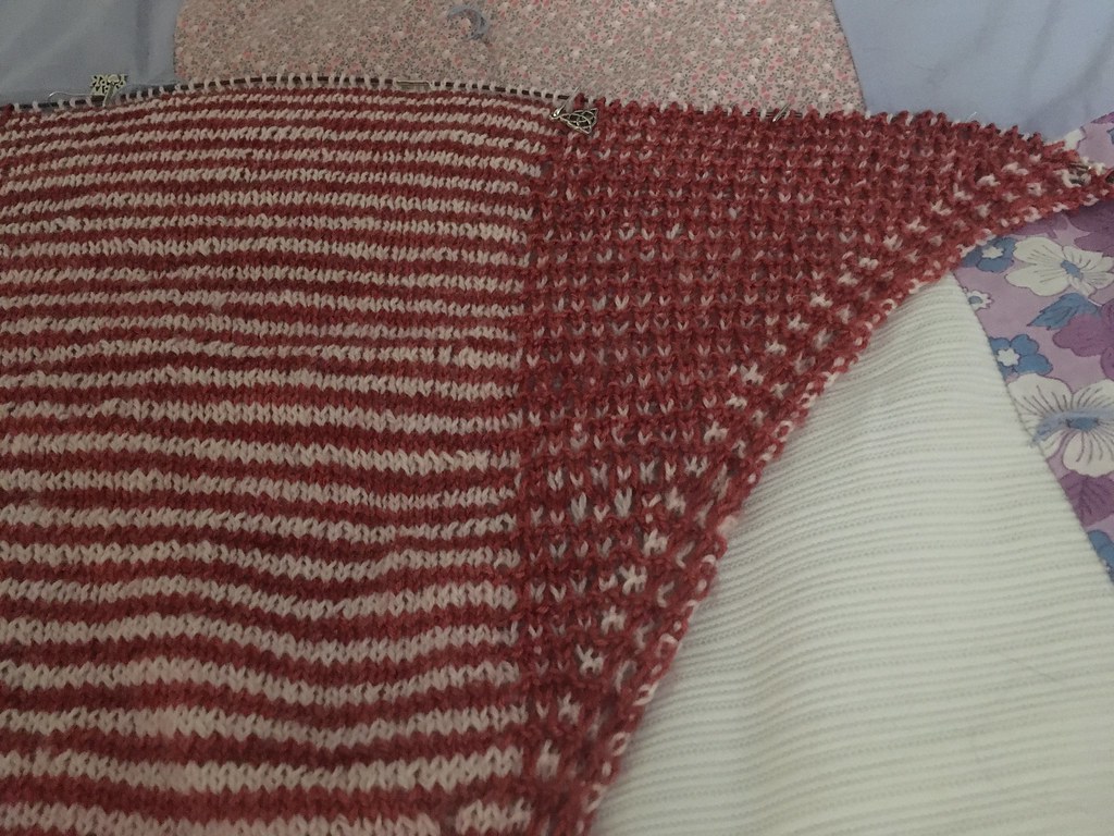 Ellis Island MKAL shawl by Cindy Garland clue 6 completed… Flickr