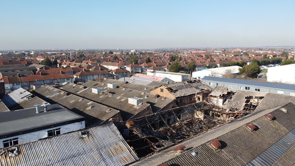 After the Kemp road Dagenham tyre warehouse fire DCIM\100M… Flickr